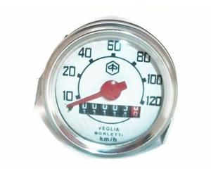 Speedometro Vintage Bianco White Face 120 Kmph Per Vespa Classic @UK