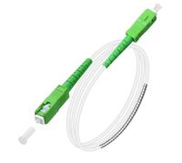 Speedoptic - Cavo Fibra Ottica Compatibile con TIM, Vodafone, Wind e Tre - SC/APC a SC/APC - Prolunga Giarretiere (2 Metri)