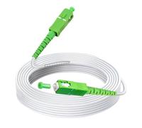 Speedoptic - Cavo Fibra Ottica Compatibile con TIM, Vodafone, Wind e Tre - SC/APC a SC/APC - Prolunga Giarretiere (20 Metri)