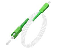 Speedoptic - Cavo Fibra Ottica SC/APC a SC/APC | Simplex Monomodale FTTH | Compatibile con TIM, Vodafone, Fastweb, WindTre, Tiscali (3 Metri)