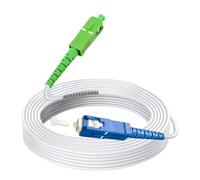 Speedoptic - Cavo in fibra ottica per Freebox di Free Pop, Ultra, Revolution, Collegamento da SC/UPC a SC/APC, prolunga giarrettiera (30 metri)