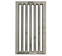SPEEDPLANT griglia in ghisa per Camino 16 x 28 cm griglia Camino ghisa, Resistente griglia per Stufa a Legna
