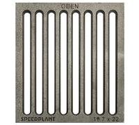 SPEEDPLANT griglia in ghisa per Camino 19,7 x 22 cm griglia Camino ghisa, Resistente griglia per Stufa a Legna