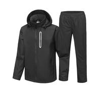 SPEEDRUN Antipioggia Uomo Giacca Impermeabile Giacca Antipioggia Moto Rain Suit Antipioggia Impermeabile Tascabile Man Moto Running Leggera Trekking Ciclismo Sport Outdoor
