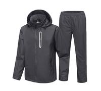 SPEEDRUN Antipioggia Uomo Giacca Impermeabile Giacca Antipioggia Moto Rain Suit Antipioggia Impermeabile Tascabile Man Moto Running Leggera Trekking Ciclismo Sport Outdoor