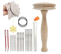 Speedweve - Fungo in legno liscio per rammendo, strumento di riparazione per cucito, strumento per rammendare i , per riparare fori di calze, uncinetto e lavori a maglia, strumenti artigianali