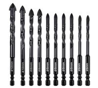 SPEEDWOX 10PCS set di punte per muratura trapano per cemento trapano professionale Hex Shank set di punte in calcestruzzo 5mm-12mm punta in carburo di tungsteno per piastrelle di cemento in mattoni di