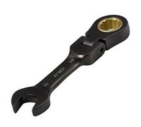 SPEEDWOX 11 mm Stubby Flex-Head chiave combinata a lampeggiamento - scatola a 72 denti e chiave a estremità aperta, testa flessibile antiscivolo, acciaio CR-V trattato termicamente su bulloni scapati