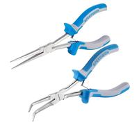 SPEEDWOX 2 pz lungo raggio ago piegato clip per naso Set Smooth Jaw Needle clip per naso & pinza per naso ad ago piegata clip per naso extra lunga portata per la fabbricazione di gioielli piegatura