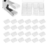 SPEEDWOX 24PCS Kit di punte in gomma di ricambio per 6 pollici morsetti correnti in vetro Standard punte ganasce curve pinze portachiavi installazione hardware e vetrate fornitura