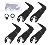 SPEEDWOX 5pcs oscillante Multi strumento Drywall lame per sega con adattatori lama di coltello gancio oscillante lame per sega multistrumento adatte per Fein Multimaster, Bosch, Dremel, Ryobi Hitachi