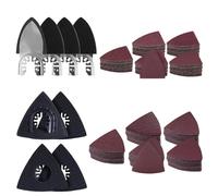 SPEEDWOX Kit di carta vetrata multiuso da 208 pezzi per strumento oscillante, 4 cuscinetti triangolari e 4 cuscinetti abrasivi per dita, 200 pezzi di carta vetrata multiuso grana adatta per la