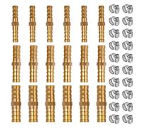 SPEEDWOX Kit di riparazione per tubi dell'aria da 6 mm, 8 mm, 10 mm, con 20 morsetti in acciaio inox per acqua/carburante/aria/olio, 18 pezzi