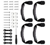 SPEEDWOX Maniglie per il trasporto di kayak e canoa a doppio foro per kayak barca montaggio laterale paddle park manopole di ricambio con kit di viti e occhielli per kayak per kayak e bagagli