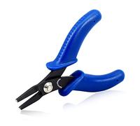 SPEEDWOX Mini pinza a becco piatto con ago da 10 cm, catena a becchi con micro pinza tascabile, piccola ganascia liscia, in miniatura, strumento per la creazione di gioielli e lavori
