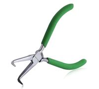 SPEEDWOX Mini pinza per naso piegata ad ago con denti 5" 45 gradi piegata a naso lungo pinza da mascella seghettata pinza per staccare l'ago strumenti da pesca pinza di precisione per la fabbricazione