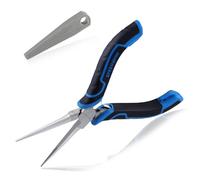 SPEEDWOX Mini pinze a becchi ad ago con ganascia seghettata con copertura protettiva Pinze a becco ad ago per la creazione di gioielli Mini precisione Loop Pinza fine per la creazione di gioielli