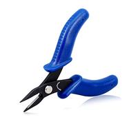 SPEEDWOX Mini pinze per naso a catena ago naso 4 pollici pinze a mascella piatta liscia pinze in miniatura micro pinze da tasca piccoli gioielli che fanno piegatura festa del papà regali