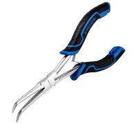 SPEEDWOX Pinza a becco lungo e curvo con ganasce lisce Pinza a becco curvo per la fabbricazione di gioielli