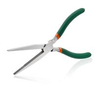 SPEEDWOX Pinza a becco lungo e piatto con ganascia seghettata Pinza a becco d'anatra da 7 pollici per la produzione di gioielli, piegatura e raddrizzamento di fili metallici