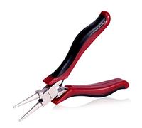 Speedwox - Pinza a becco tondo, 11,4 cm, ideale per piegare fili, con becco affusolato per una maggiore precisione, con molla, adatta per creare bigiotteria