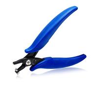 SPEEDWOX Pinza per forare in metallo per creare gioielli diametro 1,8 mm foro rotondo a mascella corta in lamiera di metallo spessore 18 mm con foro in rame argentato pinze di precisione