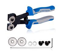 Speedwox - Pinza per piastrelle da 20,8 cm, ad alta resistenza, con ruote di ricambio per viti a testa esagonale, con fresa professionale per vetro, strumento per piastrelle