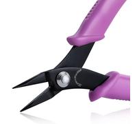 SPEEDWOX Pinze a becco lungo da 14 cm, mini pinzette, pinze a becco piatto, con ganasce lisce da 1 mm di diametro, piccole pinze per la creazione di gioielli