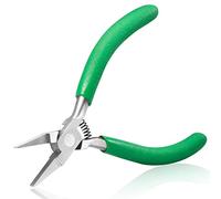 SPEEDWOX Pinze a becco piatto da 5 pollici per la fabbricazione di gioielli a mascella liscia Mini anatra pinza per avvolgimento di fili Piegatura o raddrizzamento di lamiera piegatura