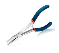 SPEEDWOX Pinze a becco piatto per la creazione di gioielli a lunga portata da 15 cm Pinze a becco d'anatra Pinze sottili di precisione Mini ganasce piatte lisce ad alta leva