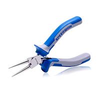 SPEEDWOX Pinze a becco rotondo da 15 pollici Pinze a becco micro rotonde Pinze ad anello mini pinze di precisione ultra affusolate funzionali con pinze a molla fini artigianali gioielli per