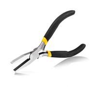 SPEEDWOX Pinze sottili a becco piatto per la creazione di gioielli a lunga portata da 12,7 cm, mini ganasce piatte lisce di precisione, manici antiscivolo per smorzamento, piccole pinze per gioielli e