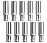 SPEEDWOX Set di 10 chiavi a bussola da 1/4" profonde da 10 mm, CR-V a lunga portata, design antiscivolo a 6 punti, con custodia per riparazioni automobilistiche e manutenzione domestica, compatibili