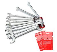 SPEEDWOX, Set di 10 mini chiavi SAE, a stella/aperte, realizzate in acciaio ad alto tenore di carbonio, trattate termicamente per una maggiore resistenza e durata