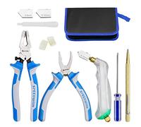 SPEEDWOX Set di 12 utensili da taglio per vetro resistenti pinze da corsa in vetro pinze per interruttore per olio e vetro set con 3 taglierine per olio e contagocce con incisione penna incisa