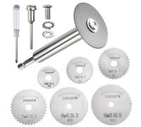 SPEEDWOX Tagliatubi interno per PVC e plastica, set di utensili 6 lame per sega e asta esagonale 1/4", set di tagliatubi interno per tubi in plastica ABS per trapano a percussione