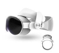 SPEEDY BEE Cinghia per la Testa Compatibile con Apple Vision Pro, Bianca, Ergonomica e Confortevole