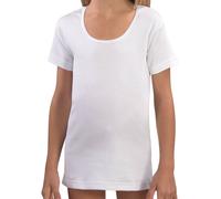 Speedy Line - 4 Maglie Mezza Manica Bimba Caldo Cotone - Bianco | Art. B-01 Com
