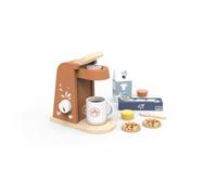 Speedy Monkey Macchina da caffè giocattolo, bel design, accessorio da cucina in legno sostenibile con legno FSC e bordi lisci, giocattoli perfetti per bambini in legno per bambini, regalo giocattolo
