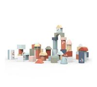 Speedy Monkey SP1009 - Mattoncini da costruzione, 18 x 18,8 cm, colorati, in legno, per bambini, con dettagli curati, ottima idea regalo