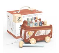 Speedy Monkey SP1017 - Panca da martello, 20,7 x 14 x 14,6 cm, multicolore, giocattolo in legno per bambini, dettagli curati, ottima idea regalo