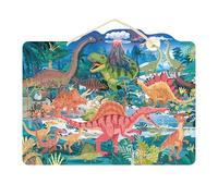 Speedy Monkey SP6004 Puzzle magnetico dinosauro 42 x 33 x 1 cm colorato giocattolo in legno per bambini, dettagli curati, ottima idea regalo