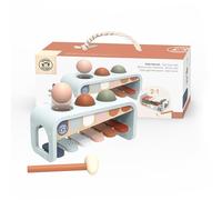 Speedy Monkey Tap-Xilofono Xylo-Glockenspiel 26,4 x 10,2 x 11,3 cm colorato, Giocattolo in Legno per Bambini, Dettagli curati - Ottima Idea Regalo, Multicolore, SP1010