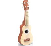 Speedy Monkey Ukulele 43,6 x 14,6 x 4 cm, marrone, giocattolo in legno per bambini, dettagli curati, ottima idea regalo