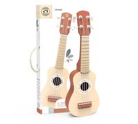 Speedy Monkey Ukulele 43,6 x 14,6 x 4 cm, marrone, giocattolo in legno per bambini, dettagli curati, ottima idea regalo