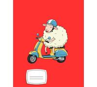 Speedy Sheep on Motorbikes Composition Notebook: Ready, Set, Baa! | 120 Pages | College Ruled | Turbo Wool Adventures | Sheep Riders: Write Your Story ... Write! | for Boy, Girls, Student and Adults