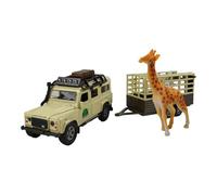 Speelgoed Kids Globe Van Manen Traffic Die Cast 'Landrover Defender' (Pull Back, Giraffe Pendente) - 521723