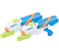 Speeron Pistola a spruzzo per Bambini: Set di 2 XL per Bambini- Pistole ad Acqua, Serbatoio dell'Acqua Extra Grande con Un Volume di 850 ml, Design a 4 Colori (Wasserspritzpistolen)