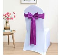 SPeesy 10/25/50 Fiocchi for Sedie da Matrimonio, Rimovibili, in Raso, for Sedie, for la Schiena, Senza Coprisedia, for Matrimoni, Feste(#6,100PCS)