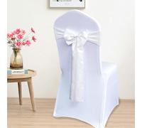 SPeesy 10/25/50 Fiocchi for Sedie da Matrimonio, Rimovibili, in Raso, for Sedie, for la Schiena, Senza Coprisedia, for Matrimoni, Feste(#11,10PCS)